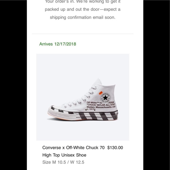 Off-White Converse Chuck Taylor All Star - Picture 7 of 7